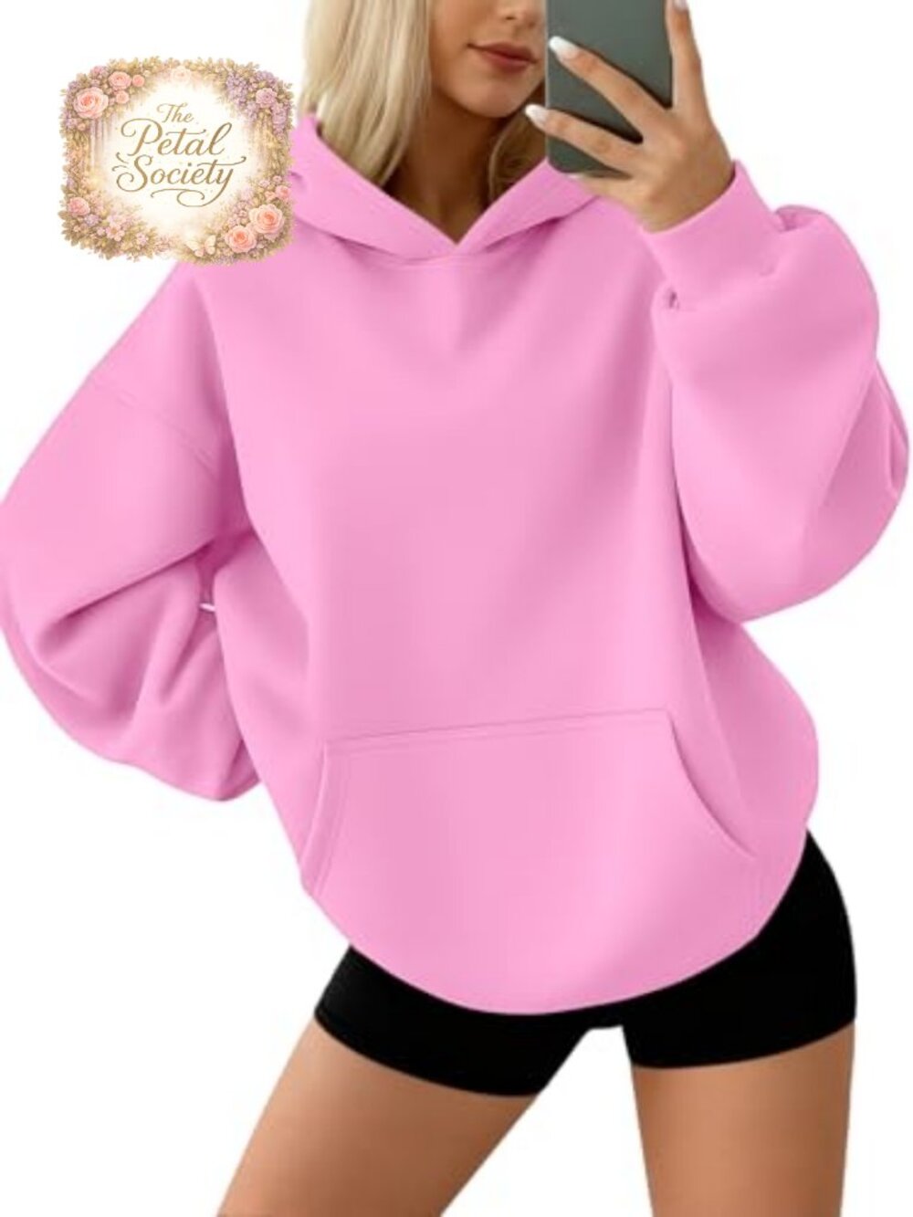 Oversized Fleece Hoodie Pullover Sweatshirt with Pocket